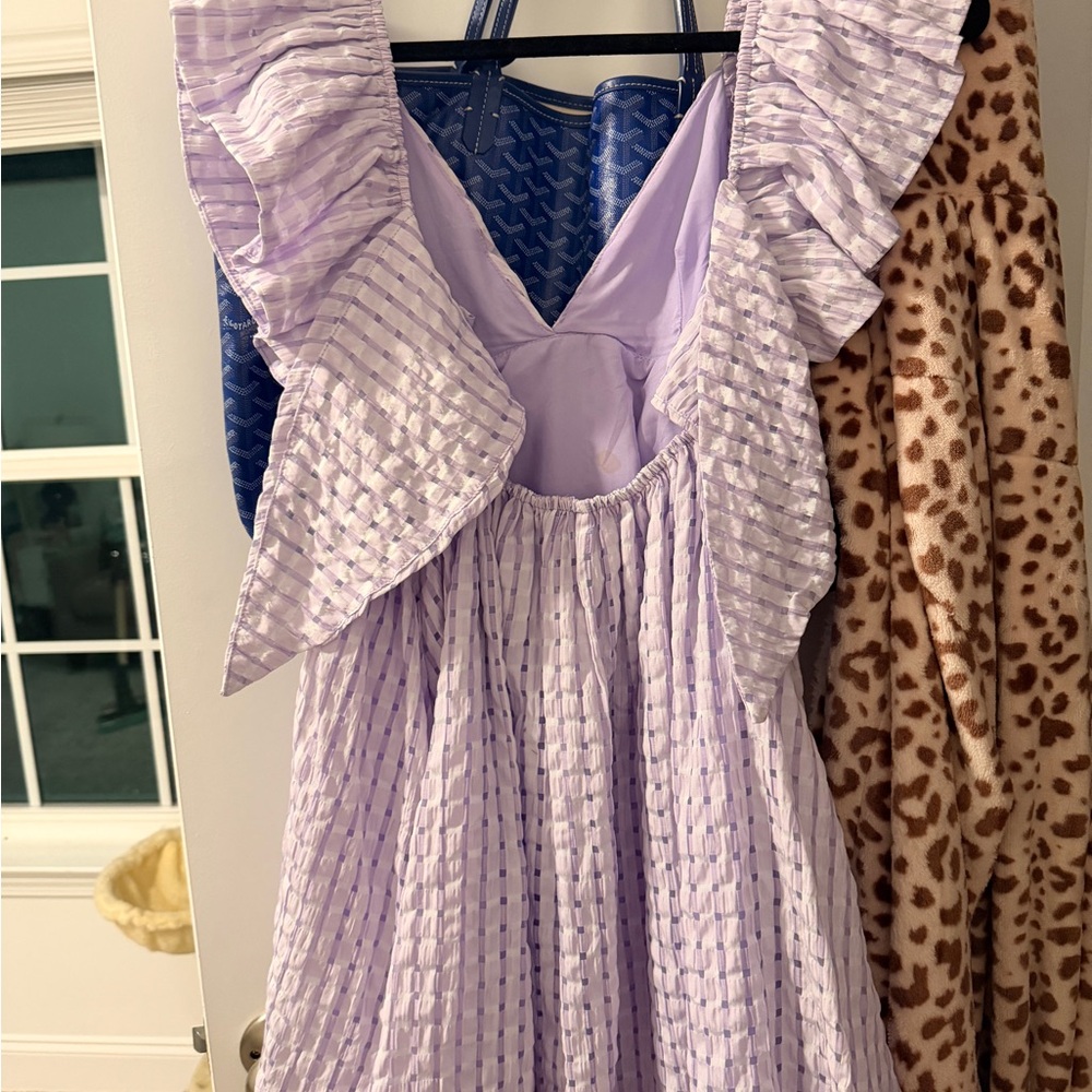 Purple Ruffled Dress - Picture 2 of 5